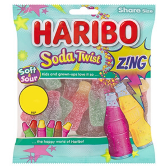 Picture of Haribo Soda Twist Zing Bags PM €1.25 140g x30
